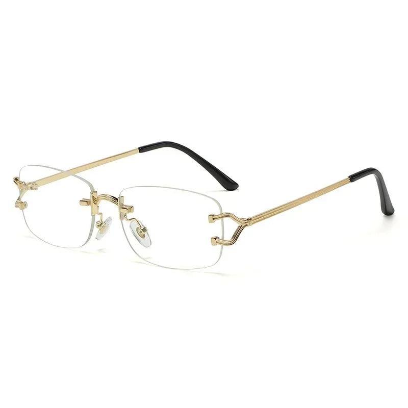 Lunettes de soleil carrées à facettes diamantées