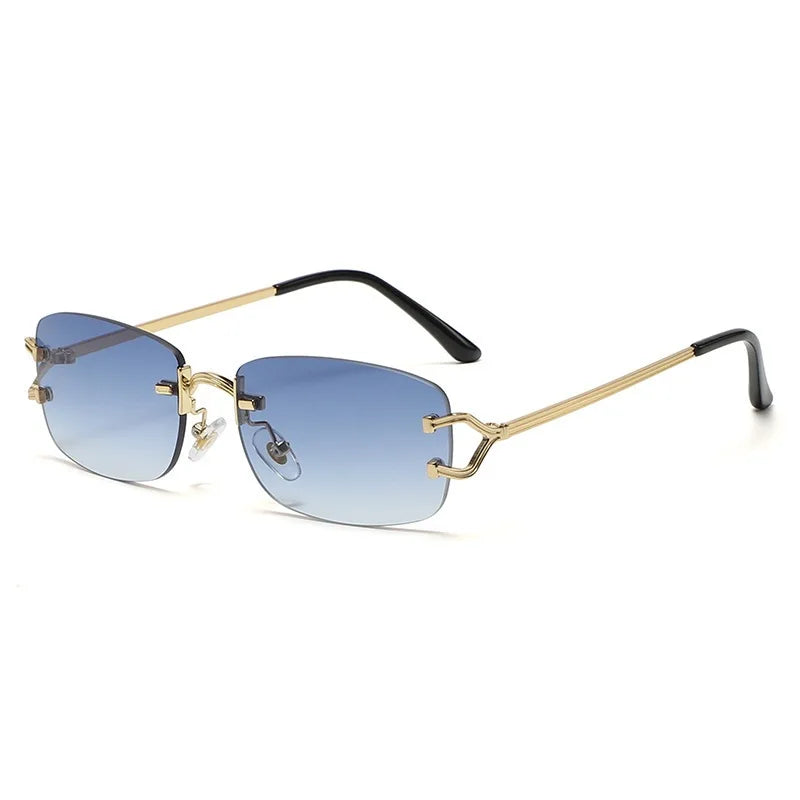Lunettes de soleil carrées à facettes diamantées