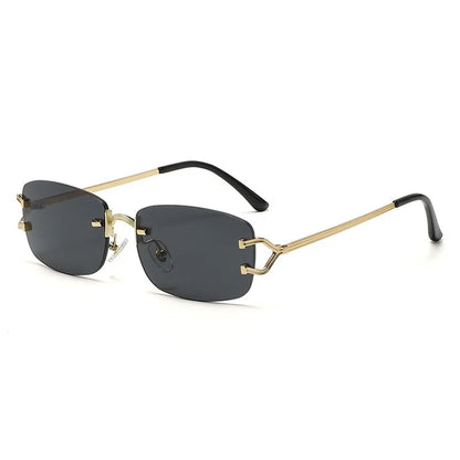 Lunettes de soleil carrées à facettes diamantées