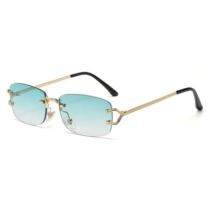 Lunettes de soleil carrées à facettes diamantées